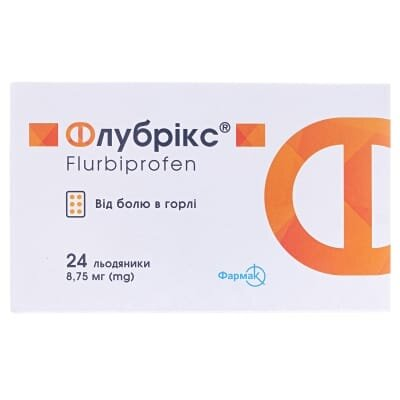 Флубрікс льодяники по 8.75 мг №24 (12х2)