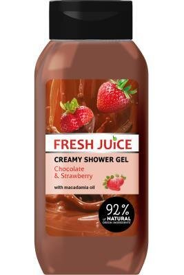 Крем-гель для душу Fresh Juice Chocolate & Strawberry, 400 мл