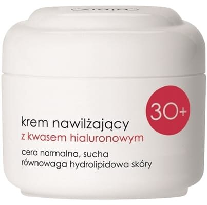 Крем для обличчя Ziaja 30+ SPF6 зволожуючий з гіалуроновою кислотою, 50 мл
