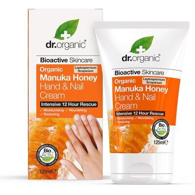 Крем для рук і нігтів Dr.Organic з медом Манука, 125 мл