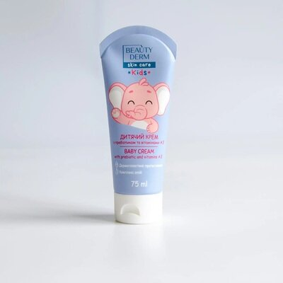 Крем дитячий Beauty Derm Kids універсальний з пребіотиком та вітамінами А, Е, 75 мл