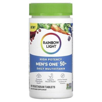 Мультивитамины для мужчин 50+ Rainbow Light Men's One 50+, 90 вегетарианских таблеток