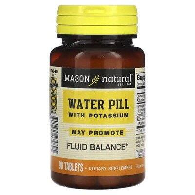 Таблетки сечогінні з калієм Mason Natural Water Pill with Potassium, 90 таблеток