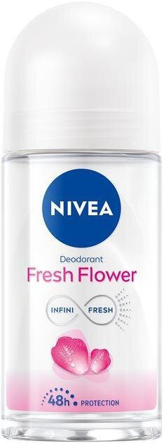 Дезодорант-антиперспірант кульковий Nivea Fresh Flower Квіткова свіжість 48h, 50 мл