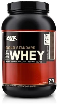 Протеїн Optimum Nutrition Gold Standard 100% Whey, Подвійний шоколад, 909 г