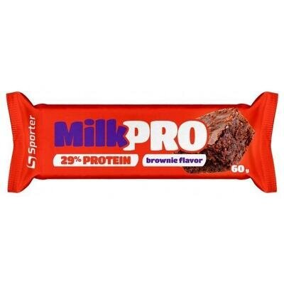 Батончик протеїновий Sporter Protein Bar Milk Pro брауні, 60 г