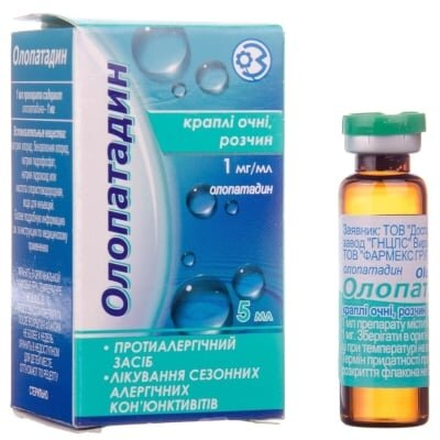 Олопатадин краплі оч., р-н 1 мг/мл по 5 мл у флак. з криш.-крап.
