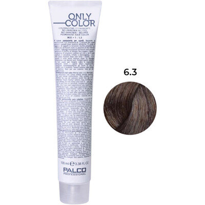 Крем-фарба для волосся Palco Professional Only Color безаміачна № 6.3 блонд темне золото, 100 мл