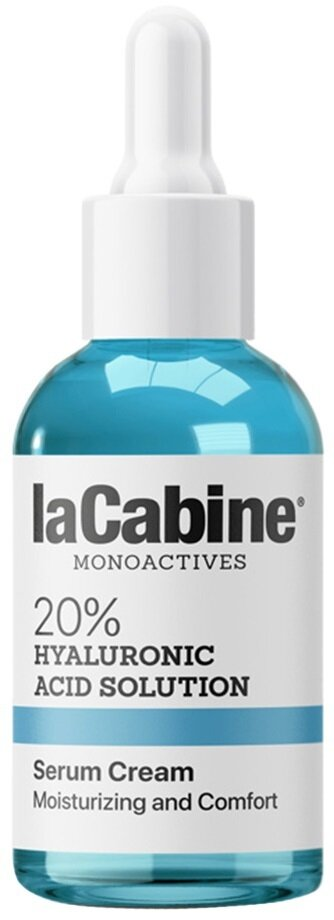 Крем-сироватка для обличчя La Cabine 20% Hyaluronic Acid 2 in 1 з гіалуроновою кислотою 20% зволожувальна, 30 мл
