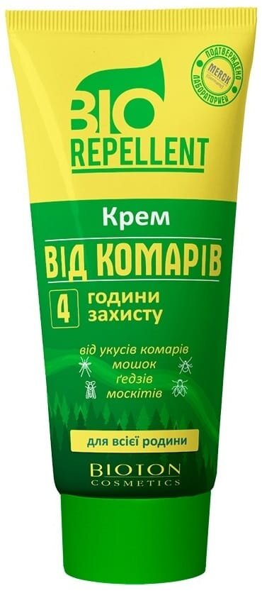Крем Bioton Cosmetics BioRepellent від комарів, 75 мл