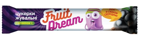 Цукерки Fruit Dream жувальні Смородиновий сік + Вітамін С, 15 г
