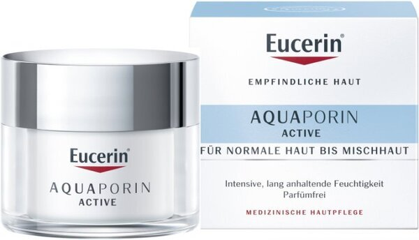 Крем для обличчя Eucerin AquaPorin Active інтенсивне зволоження для нормальної та комбінованої шкіри (69779), 50 мл