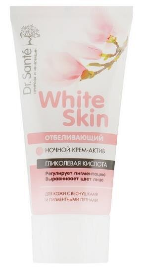 Крем-актив для обличчя Dr.Sante White Skin нічний відбілюючий, 50 мл