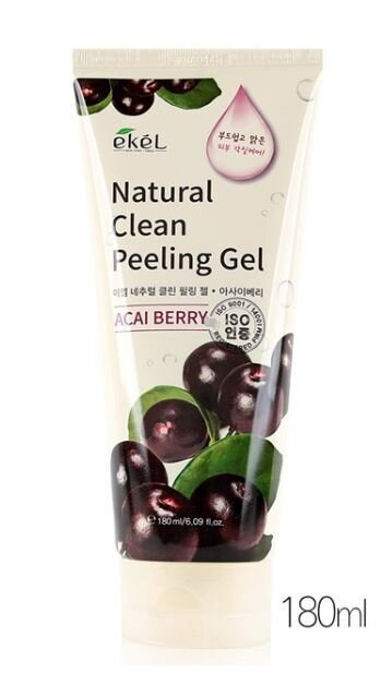 Пілінг-скатка Ekel Acai Berry Natural Clean Peeling Gel натуральна з екстрактом ягід Асаї, 180 мл