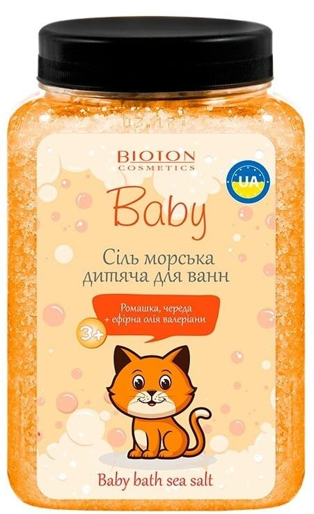 Сіль морська для ванн Bioton Cosmetics Baby Рижик дитяча, 750 г