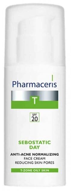 Крем для обличчя Pharmaceris T Sebostatic SPF 20 денний нормалізуючий від акне, звужуючий пори, 50 мл