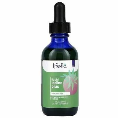 Йод плюс Life Flo Liquid Iodine Plus без ароматизаторів, 59 мл