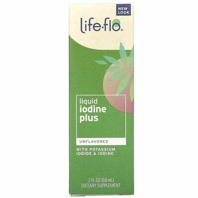 Йод плюс Life Flo Liquid Iodine Plus без ароматизаторів, 59 мл