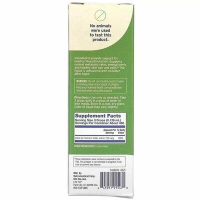 Йод плюс Life Flo Liquid Iodine Plus без ароматизаторів, 59 мл