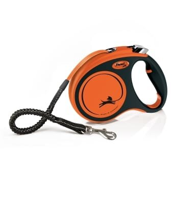 Повідець-рулетка Flexi Xtreme M стрічка 5м/35кг помаранчевий 34309