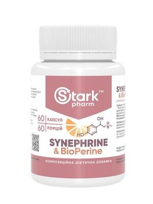 Жироспалювач проблемних зон Stark Pharm Stark Synephrine & BioPerine 30 мг, 60 капсул