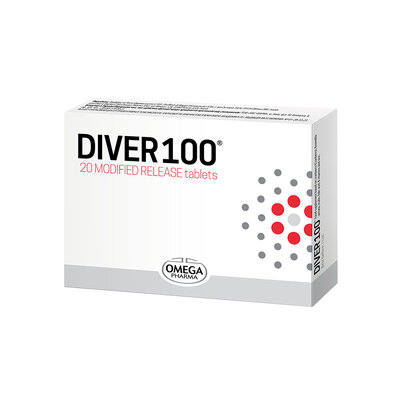 Дівер 100 (DIVER 100) таблетки з модиф. вивіл. №20