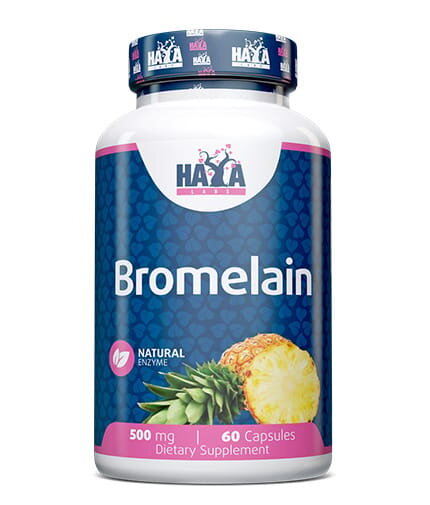 Бромелайн Haya Labs Bromelain 500 мг, 60 капсул