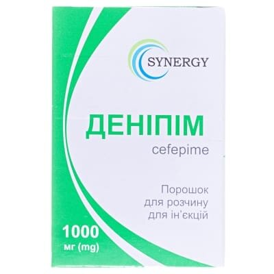 Деніпім порошок для р-ну д/ін. по 1000 мг №1 у флак.