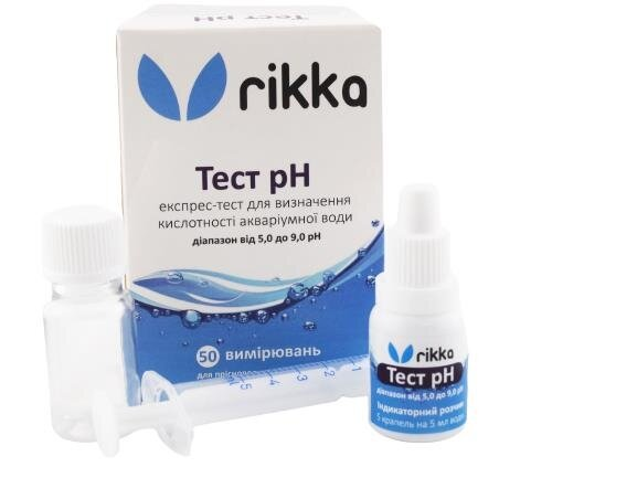 Тест рН Rikka для визначення кислотності акваріумної води, діапазон 5,0-9,0