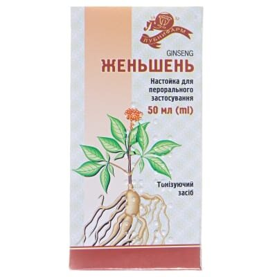 Женьшень настойка д/перор. заст. по 50 мл у флак.
