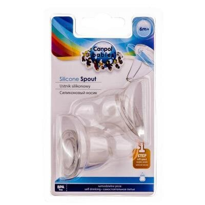 Насадка Canpol Babies 21/505 м'яка силіконова для пляшечки, 2 шт
