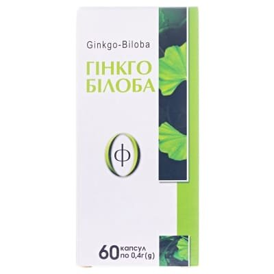 Гінкго білоба-Ф капсули по 400 мг №60