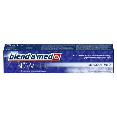 Зубна паста Blend-a-med 3D White Бережна м'ята, 100 мл