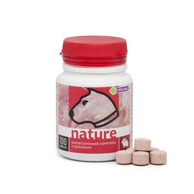 Полівітамінний комплекс Vitomax Nature для собак з кроликом 100 таблеток