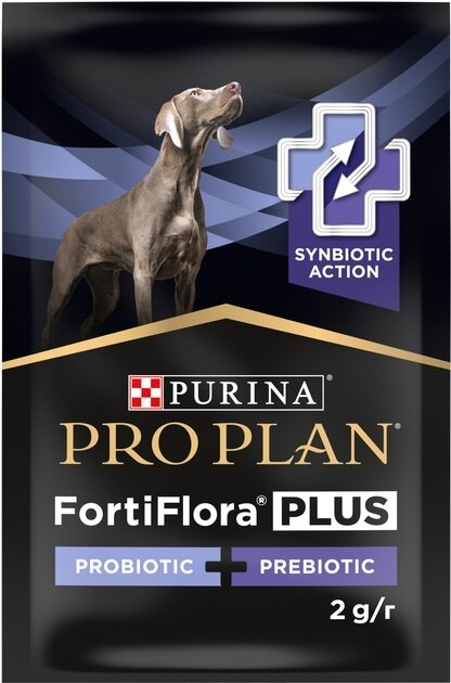 Корм додатковий Purina Pro Plan FortiFlora Plus пробіотик + пребіотик для дорослих собак та цуценят порошок по 2 г №30 в саше