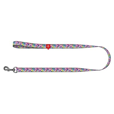 Повідець Collar WAUDOG Nylon малюнок Чарівні квіти, ширина 15 мм довжина 122 см