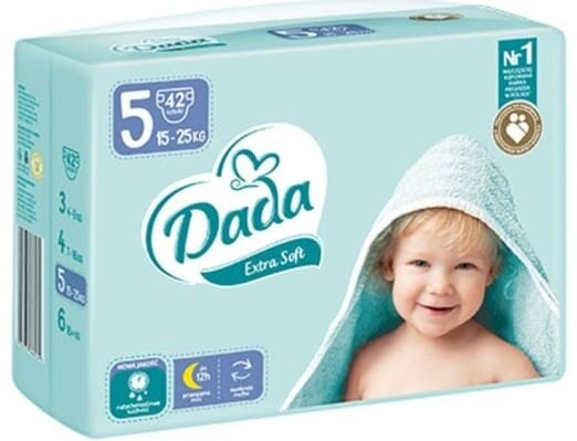 Підгузки Dada Extra Soft дитячі, розмір 5, 15-25 кг, 42 шт