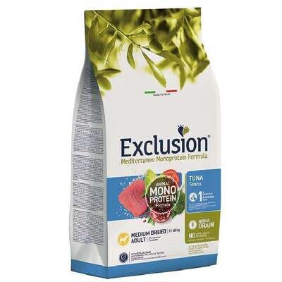 Корм сухий Exclusion Adult Tuna Medium Breed Монопротеїновий із тунцем для дорослих собак середніх порід, 3 кг