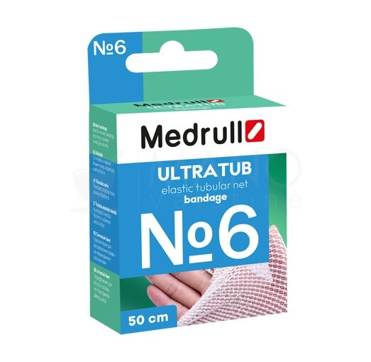 Бинт еластичний Medrull Ultratub №6 сітчастий трубчастий, розмір 5,8 см x 50 cм