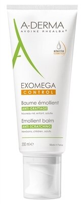 Бальзам для обличчя та тіла A-Derma Exomega Control пом'якшувальний зволожуючий, 200 мл