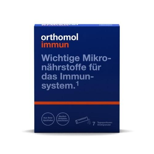 Ортомол Immun гранули зі смаком ментолу і малини, курс 7 днів