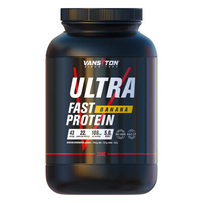 Протеїн Vansiton Ultra Fast Protein, банан, 1.3 кг