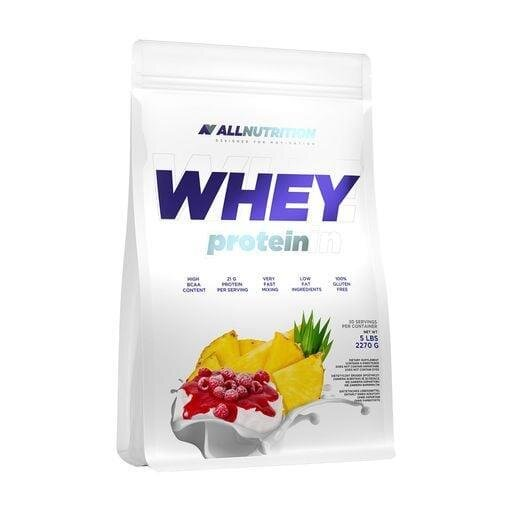 Протеїн сироватковий Allnutrition Whey Protein ананас та малина, 2270 г