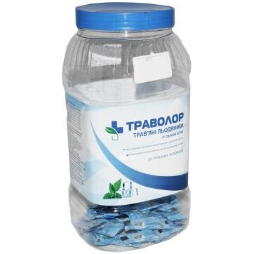 Траволор льодяники д /розсмок. зі смак. м'яти №300 в бан.