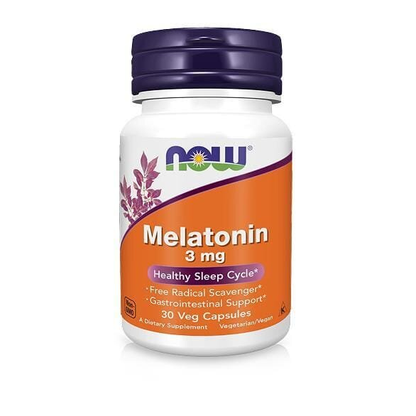 Мелатонін NOW Melatonin 3 мг вег. капсули №30