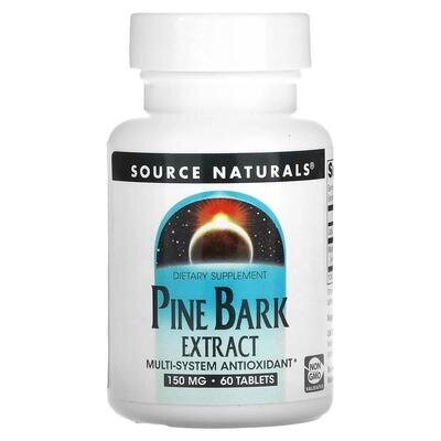 Екстракт соснової кори Source Naturals Pine Bark Extract, 60 таблеток