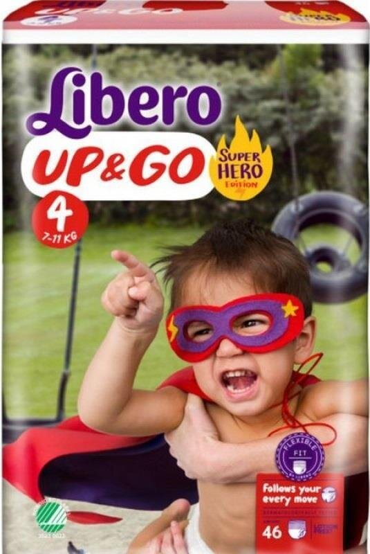Підгузки-трусики Libero Up&Go розмір 4, 7-11 кг, 46 шт