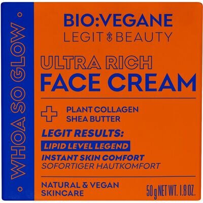 Крем для обличчя Bio:Vegane ультранасичений, 50 мл