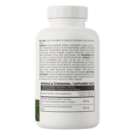 Гриб Рейші OstroVit Reishi Extract, 60 капсул