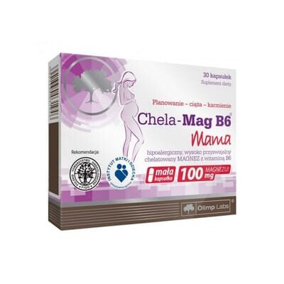 Магній В6 для вагітних Olimp Chela-Mag B6 Mama, 30 капсул